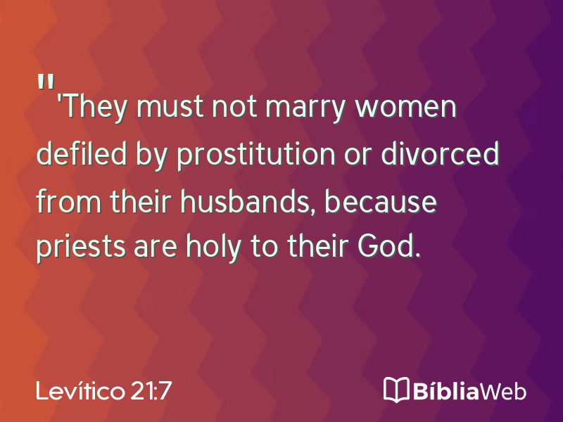 Levítico 21:7 em imagem para compartilhar