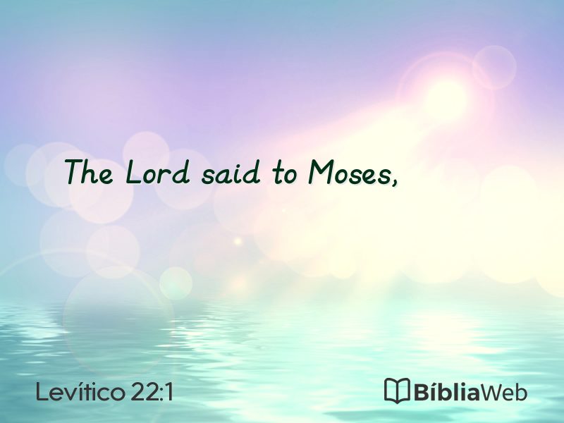 Levítico 22:1 em imagem para compartilhar