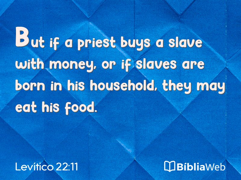 Levítico 22:11 em imagem para compartilhar