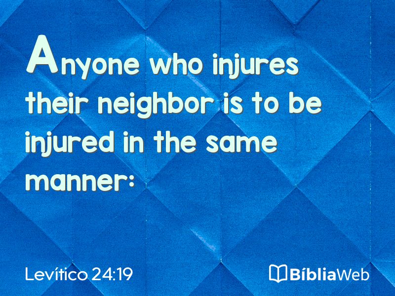 Levítico 24:19 em imagem para compartilhar