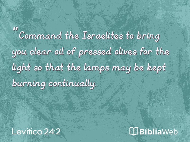 Levítico 24:2 em imagem para compartilhar