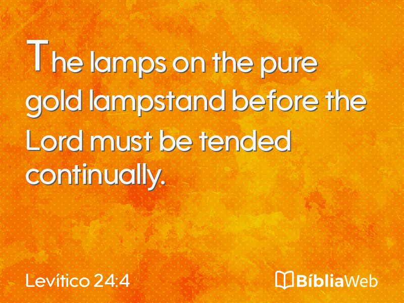 Levítico 24:4 em imagem para compartilhar