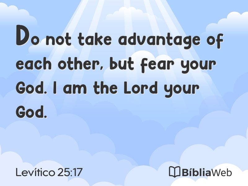 Levítico 25:17 em imagem para compartilhar