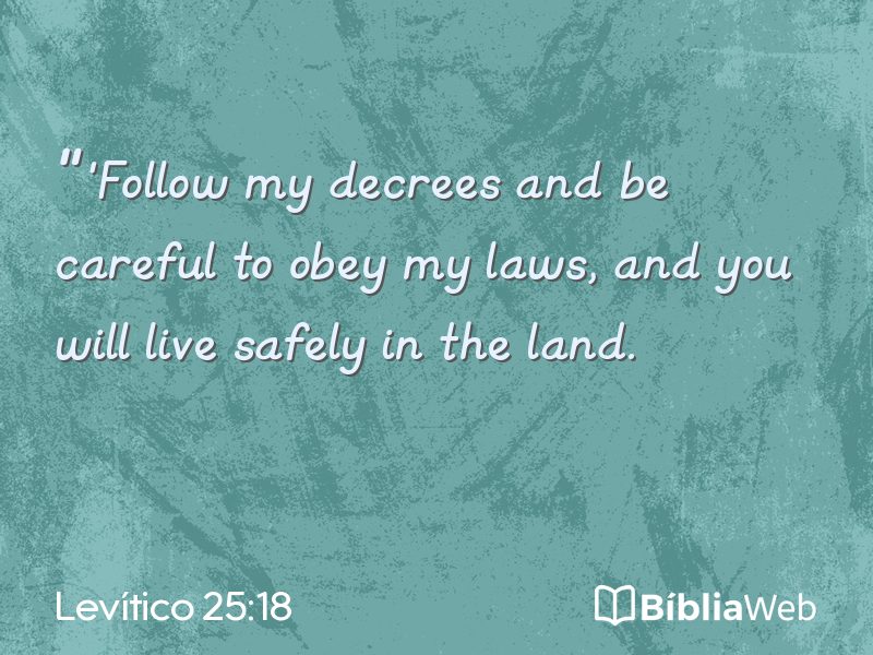 Levítico 25:18 em imagem para compartilhar