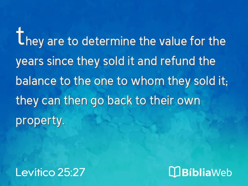 Levítico 25:27 em imagem para compartilhar