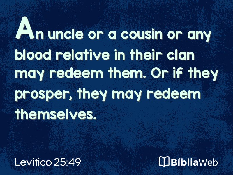 Levítico 25:49 em imagem para compartilhar