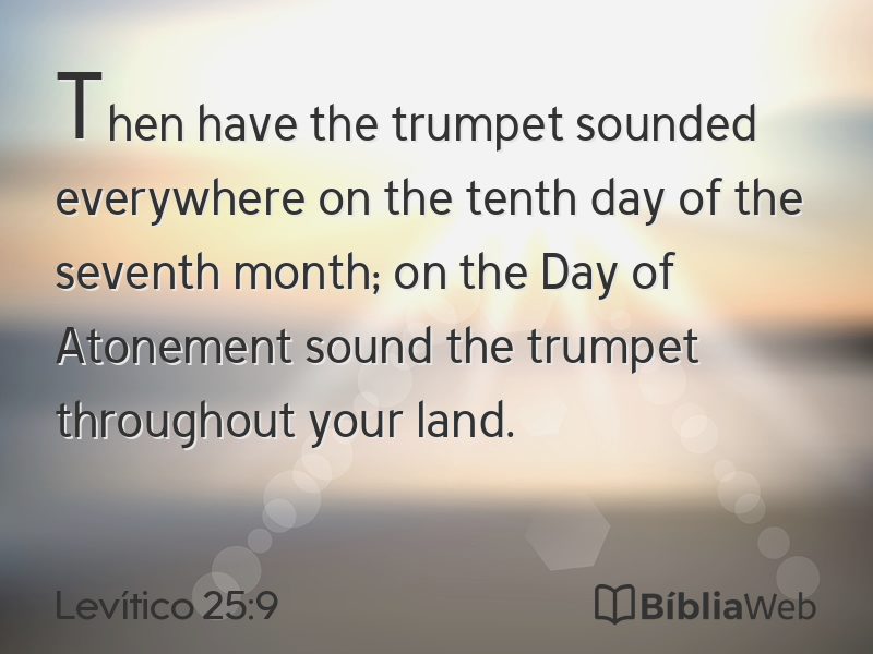 Levítico 25:9 em imagem para compartilhar