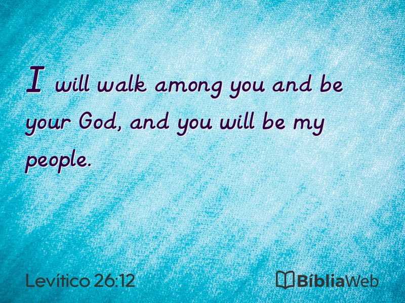 Levítico 26:12 em imagem para compartilhar