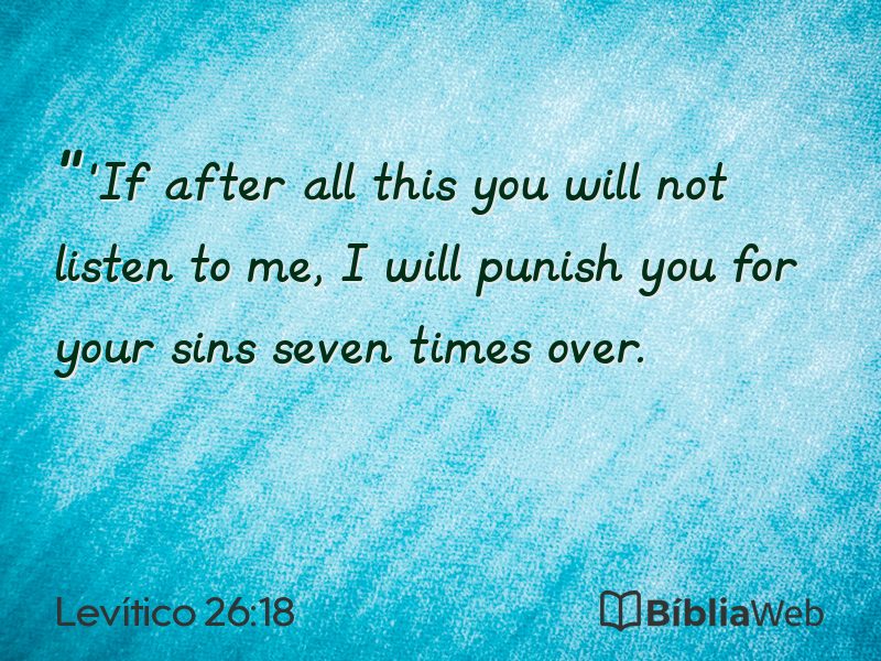 Levítico 26:18 em imagem para compartilhar