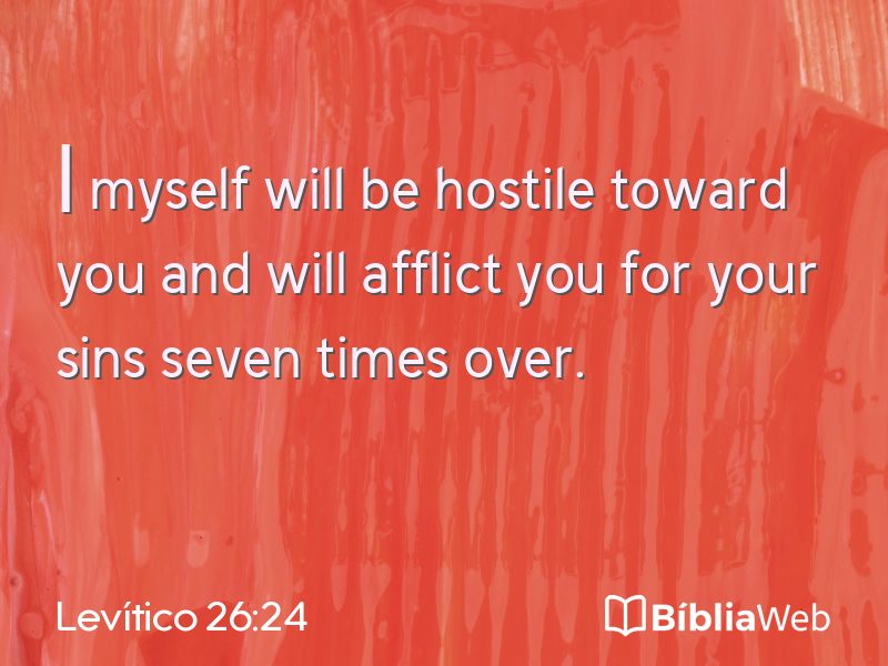 Levítico 26:24 em imagem para compartilhar