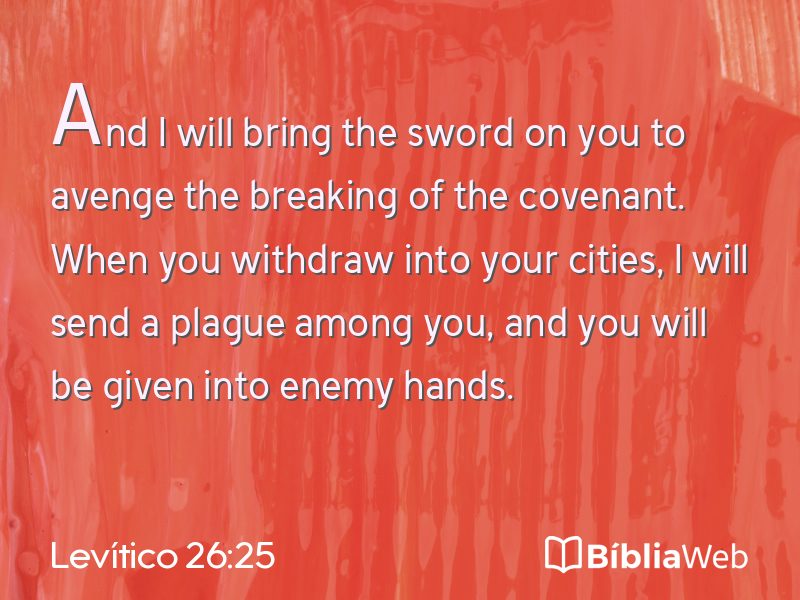 Levítico 26:25 em imagem para compartilhar