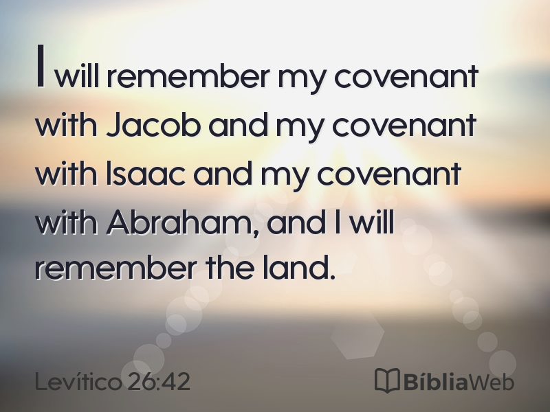 Levítico 26:42 em imagem para compartilhar