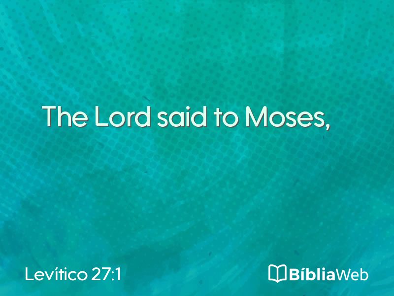 Levítico 27:1 em imagem para compartilhar