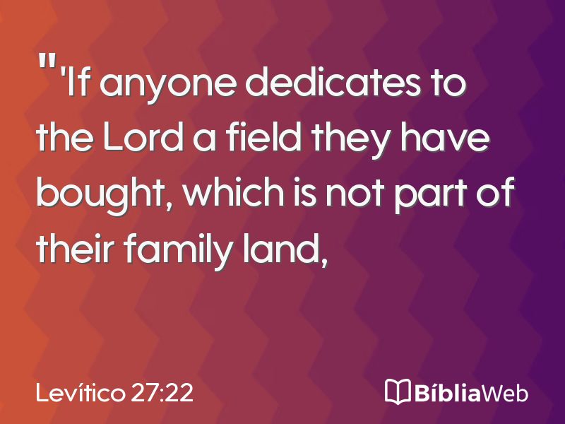 Levítico 27:22 em imagem para compartilhar
