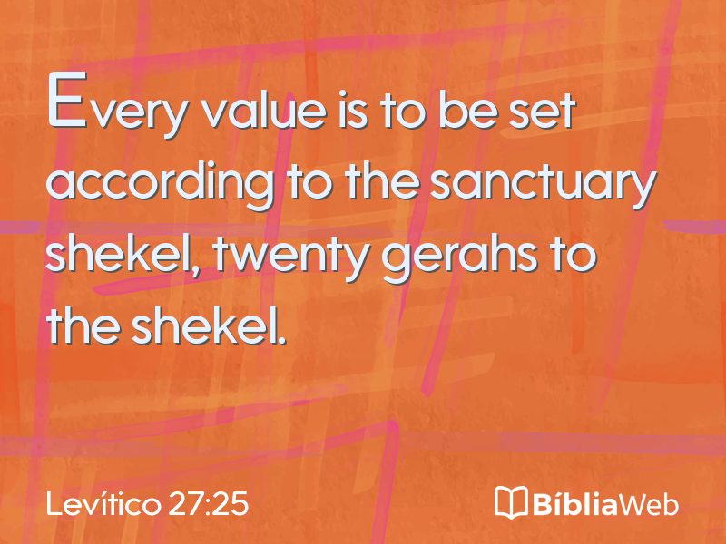 Levítico 27:25 em imagem para compartilhar