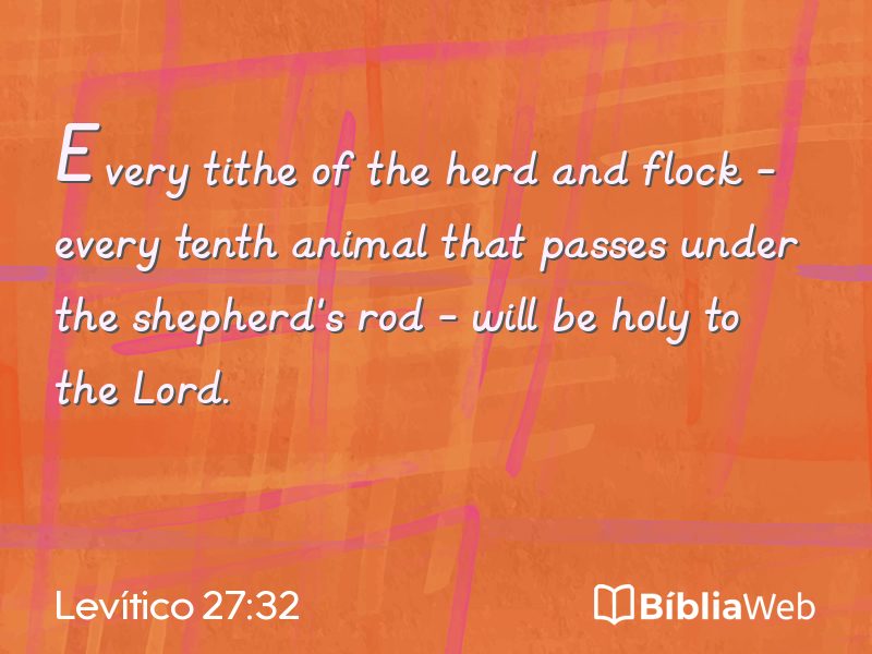 Levítico 27:32 em imagem para compartilhar