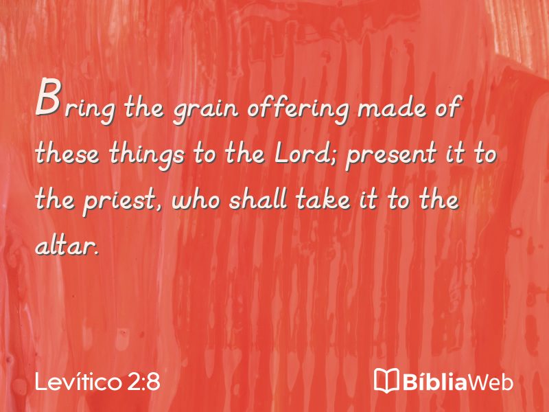 Levítico 2:8 em imagem para compartilhar