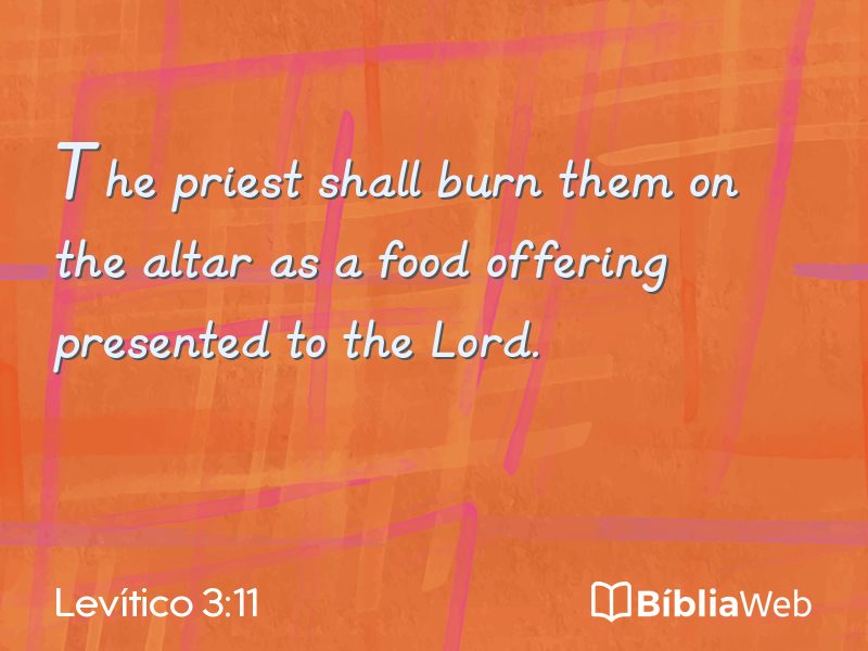 Levítico 3:11 em imagem para compartilhar