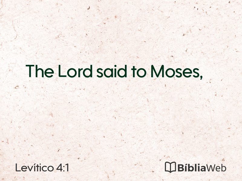 Levítico 4:1 em imagem para compartilhar