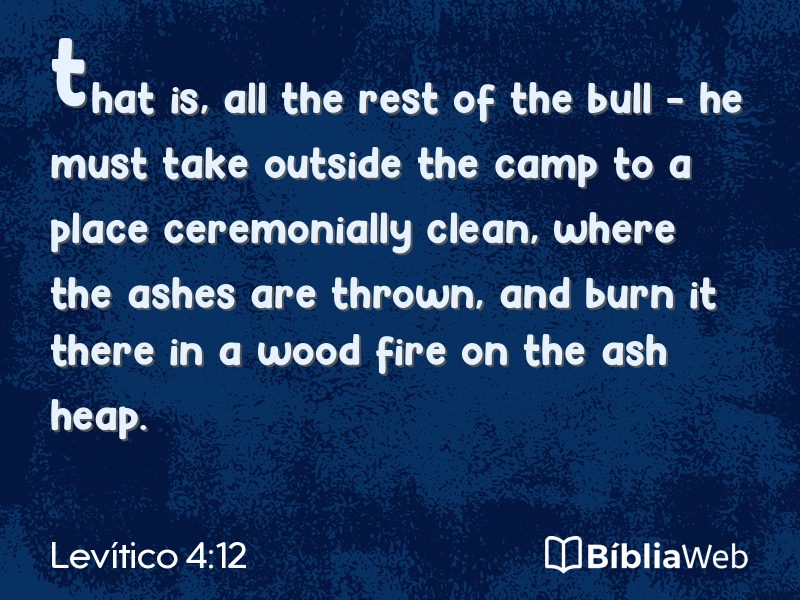 Levítico 4:12 em imagem para compartilhar