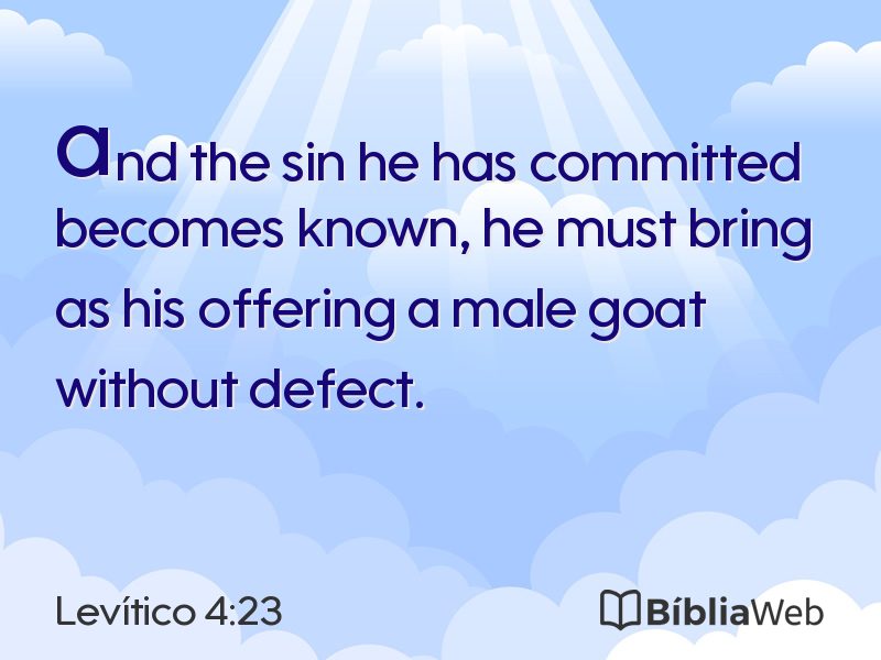 Levítico 4:23 em imagem para compartilhar