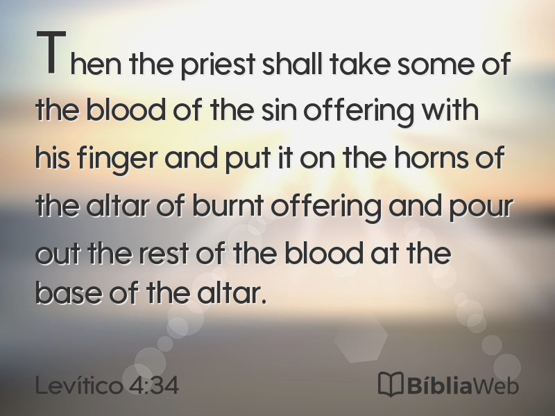 Levítico 4:34 em imagem para compartilhar
