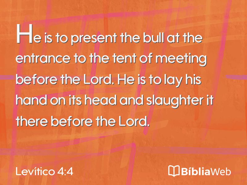 Levítico 4:4 em imagem para compartilhar