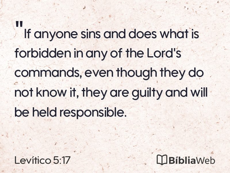 Levítico 5:17 em imagem para compartilhar