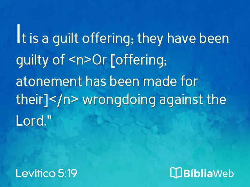 Levítico 5:19 em imagem para compartilhar