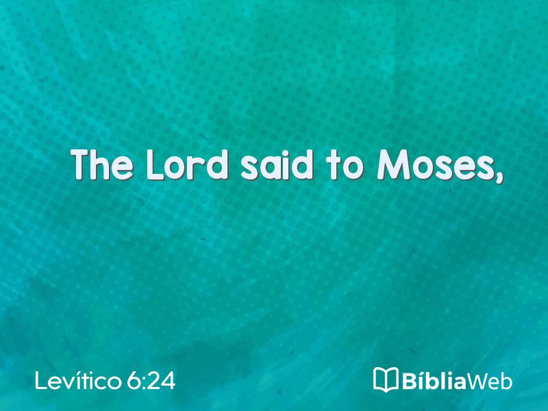 Levítico 6:24 em imagem para compartilhar