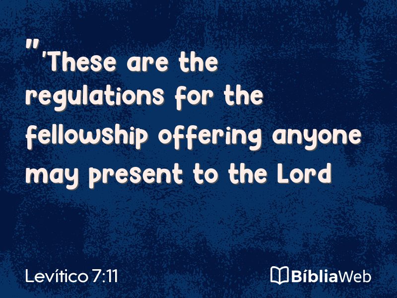 Levítico 7:11 em imagem para compartilhar