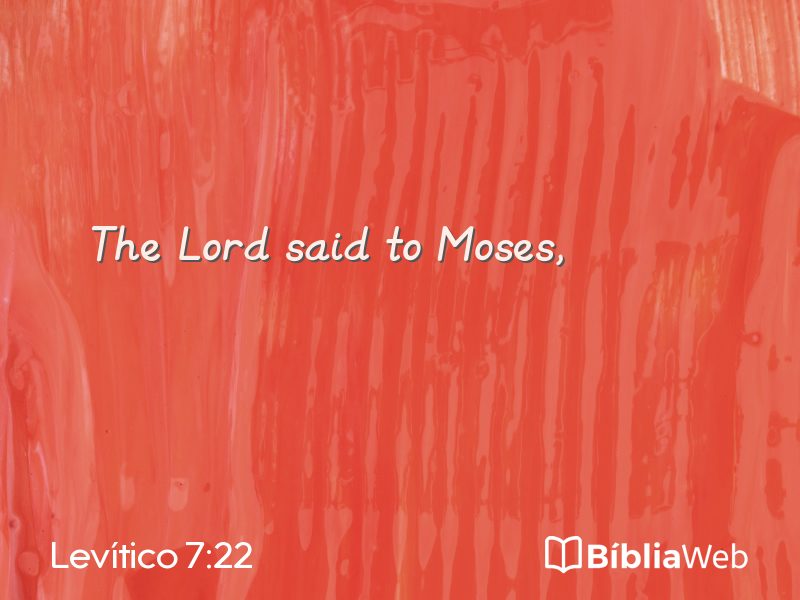 Levítico 7:22 em imagem para compartilhar