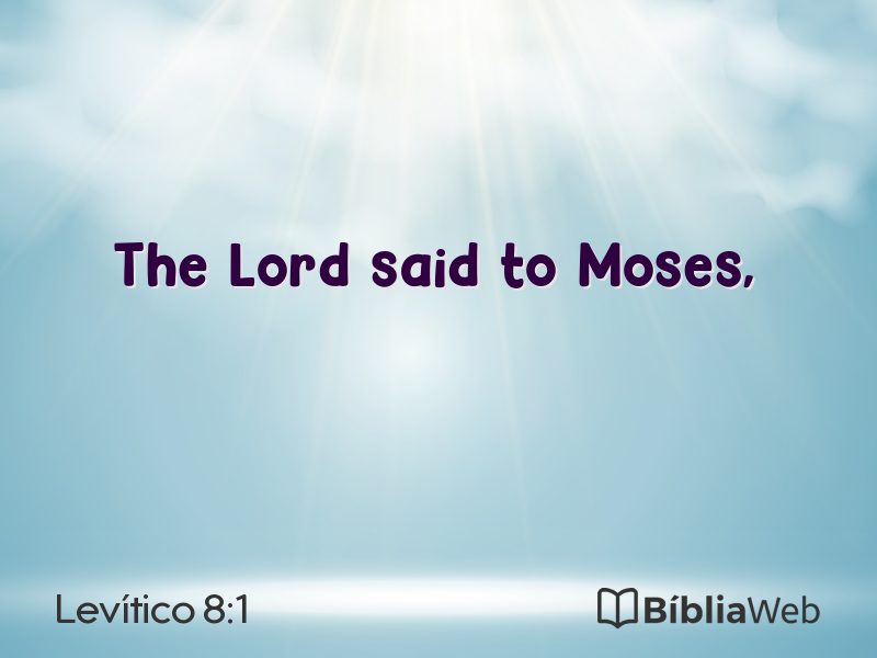 Levítico 8:1 em imagem para compartilhar