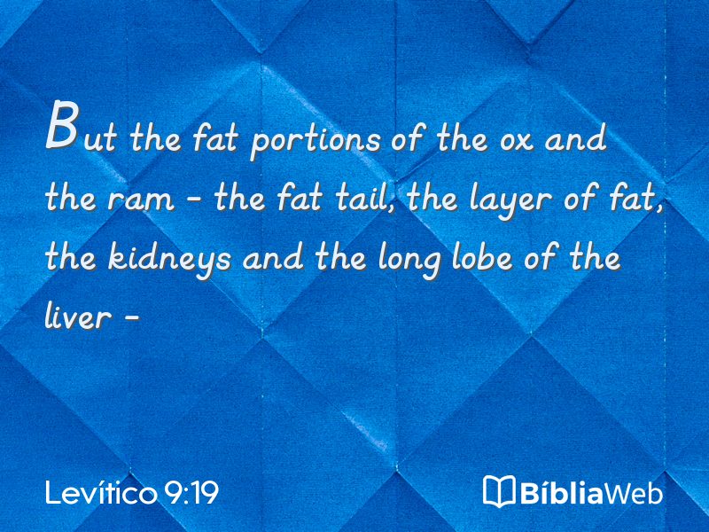 Levítico 9:19 em imagem para compartilhar