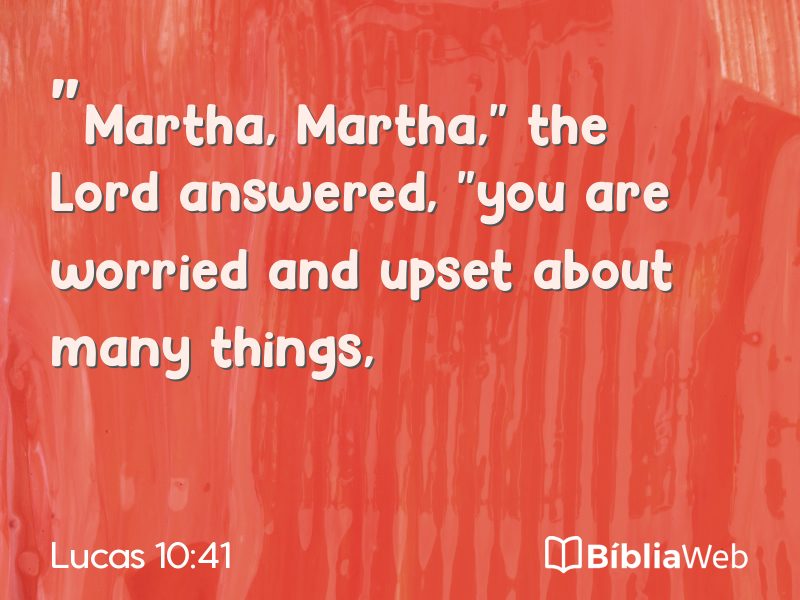 Lucas 10:41 em imagem para compartilhar
