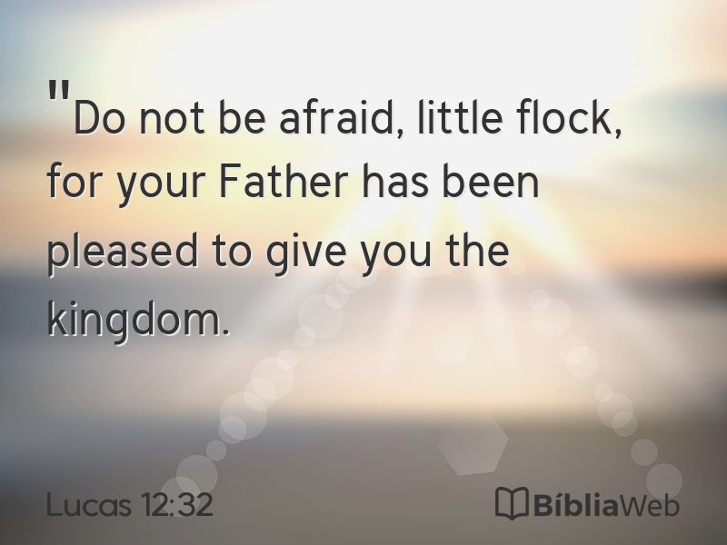 Lucas 12:32 em imagem para compartilhar