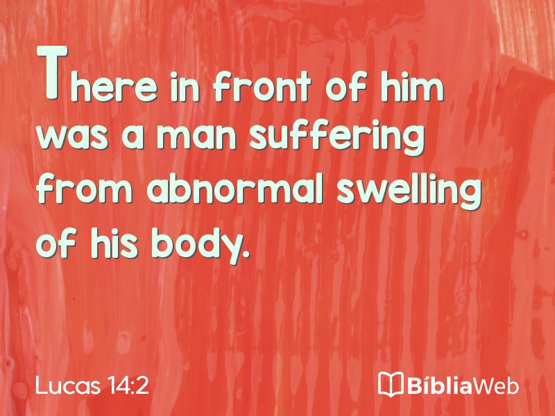 Lucas 14:2 em imagem para compartilhar