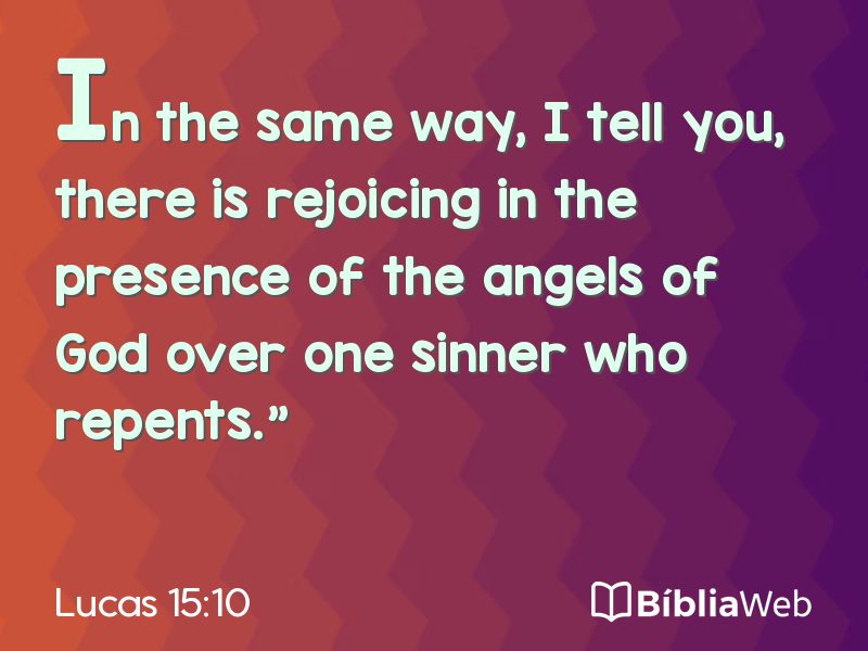 Lucas 15:10 em imagem para compartilhar