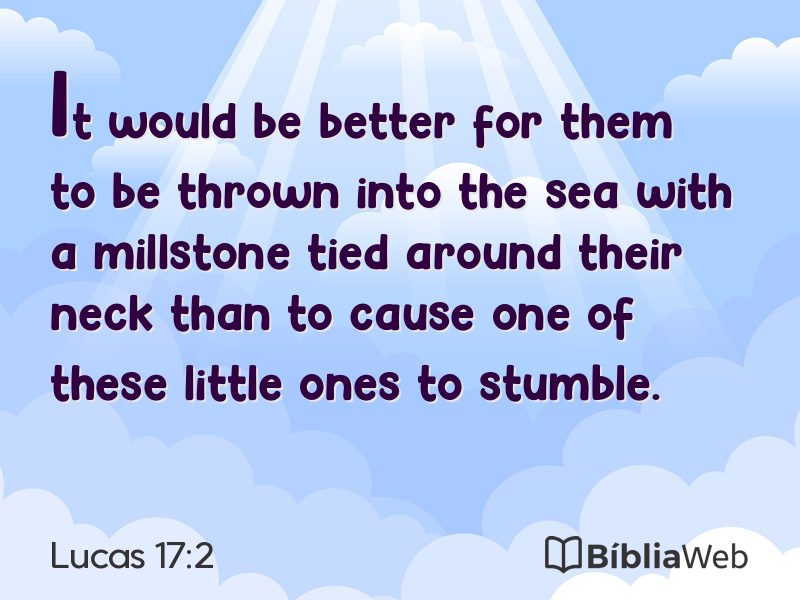 Lucas 17:2 em imagem para compartilhar