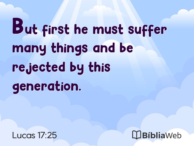Lucas 17:25 em imagem para compartilhar