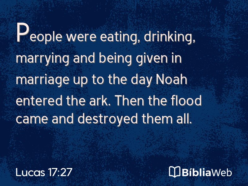 Lucas 17:27 em imagem para compartilhar