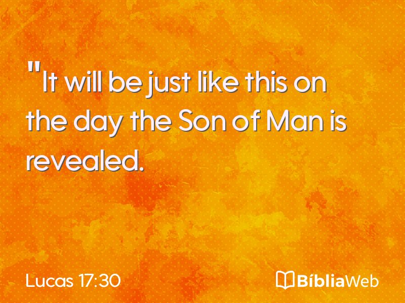 Lucas 17:30 em imagem para compartilhar