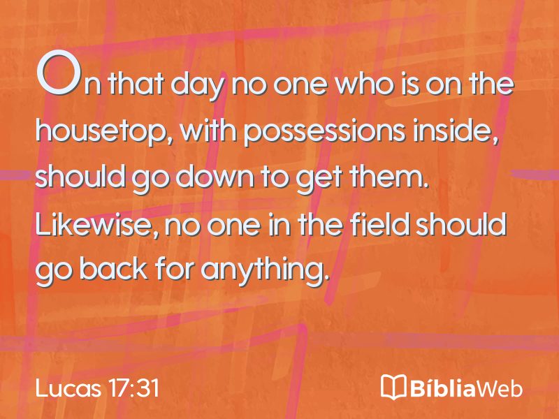 Lucas 17:31 em imagem para compartilhar