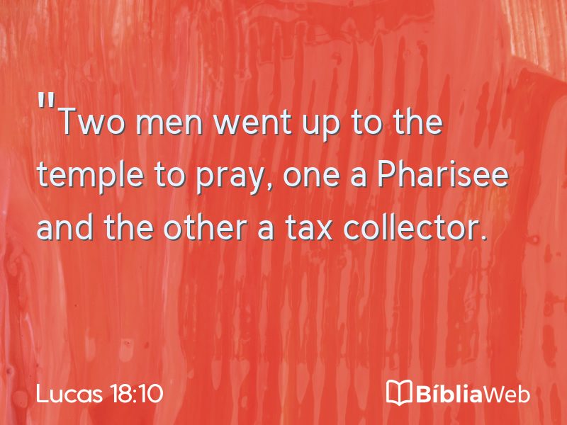 Lucas 18:10 em imagem para compartilhar