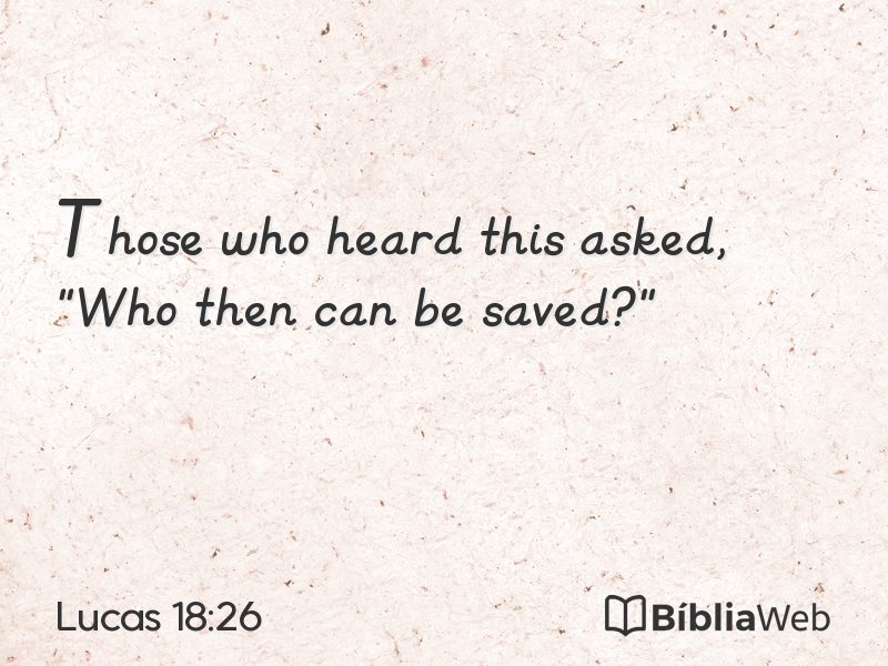 Lucas 18:26 em imagem para compartilhar