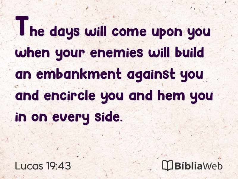 Lucas 19:43 em imagem para compartilhar