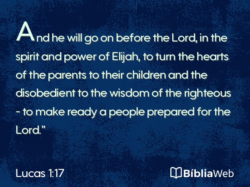 Lucas 1:17 em imagem para compartilhar