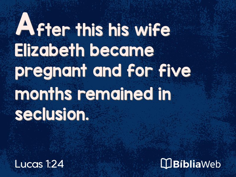 Lucas 1:24 em imagem para compartilhar