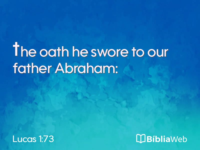 Lucas 1:73 em imagem para compartilhar