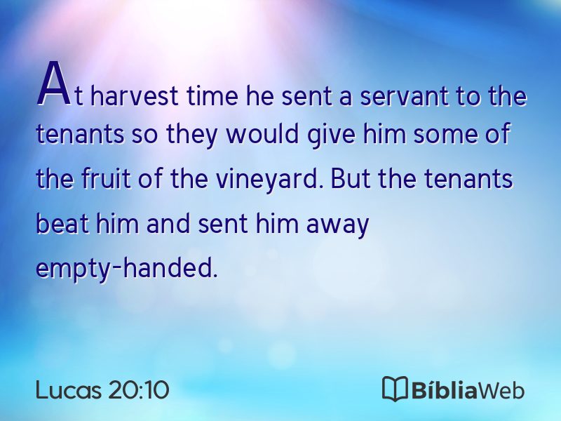 Lucas 20:10 em imagem para compartilhar